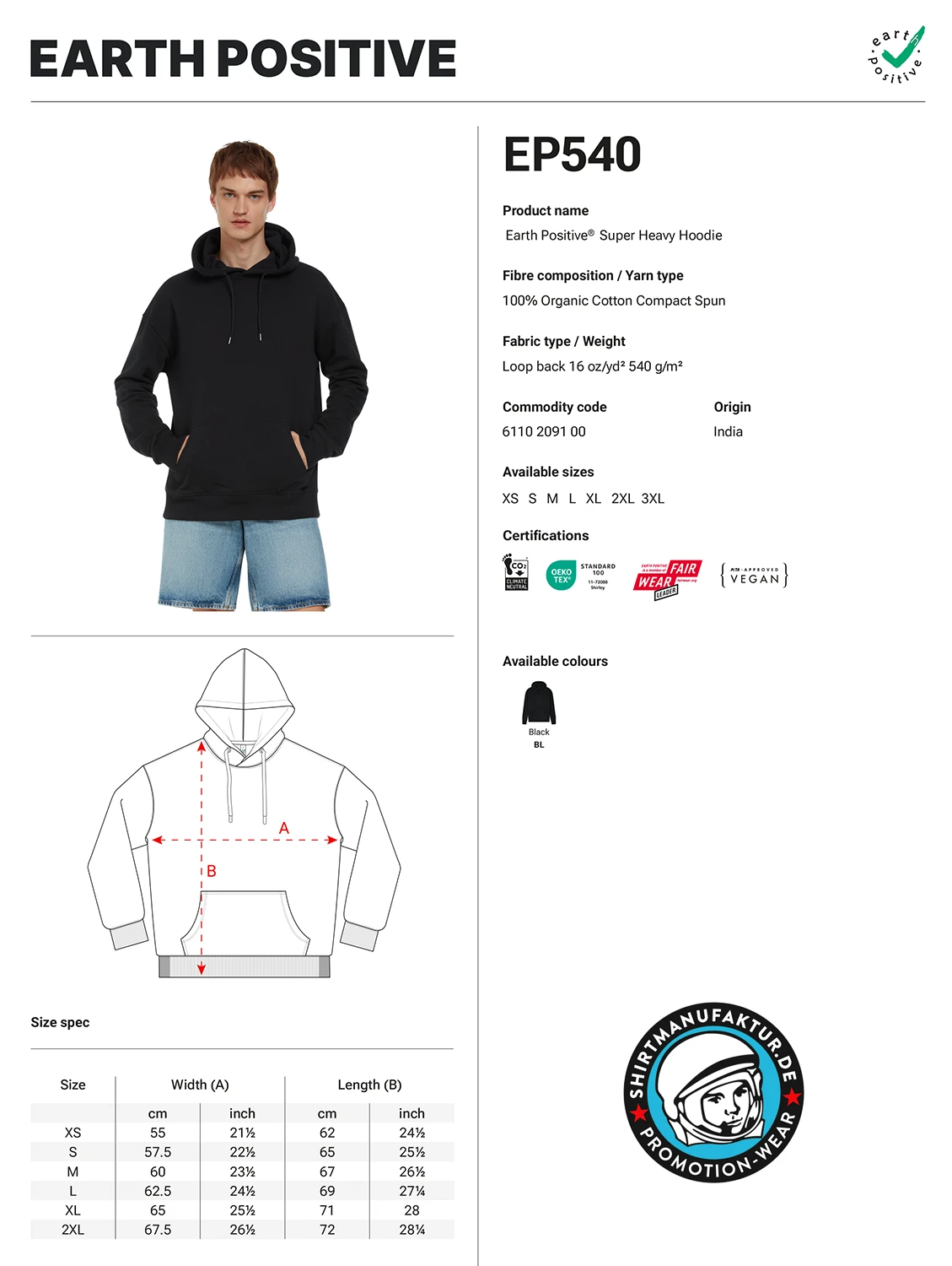 Earth Positive Super Heavy Hoodie