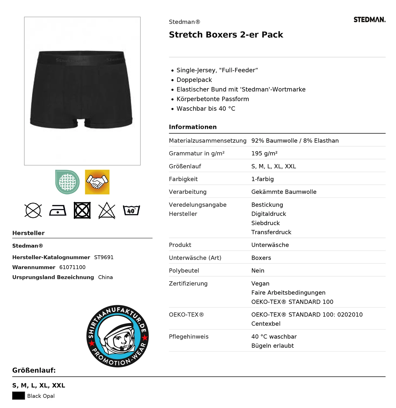Stedman Dexter Boxers 2er Pack