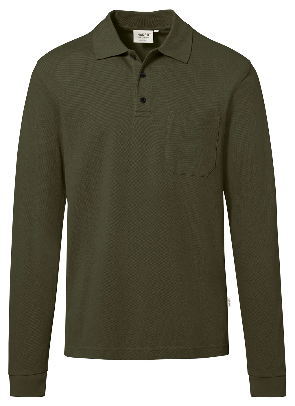 Hakro Pocket-Longsleeve-Polo Mikralinar Eco
