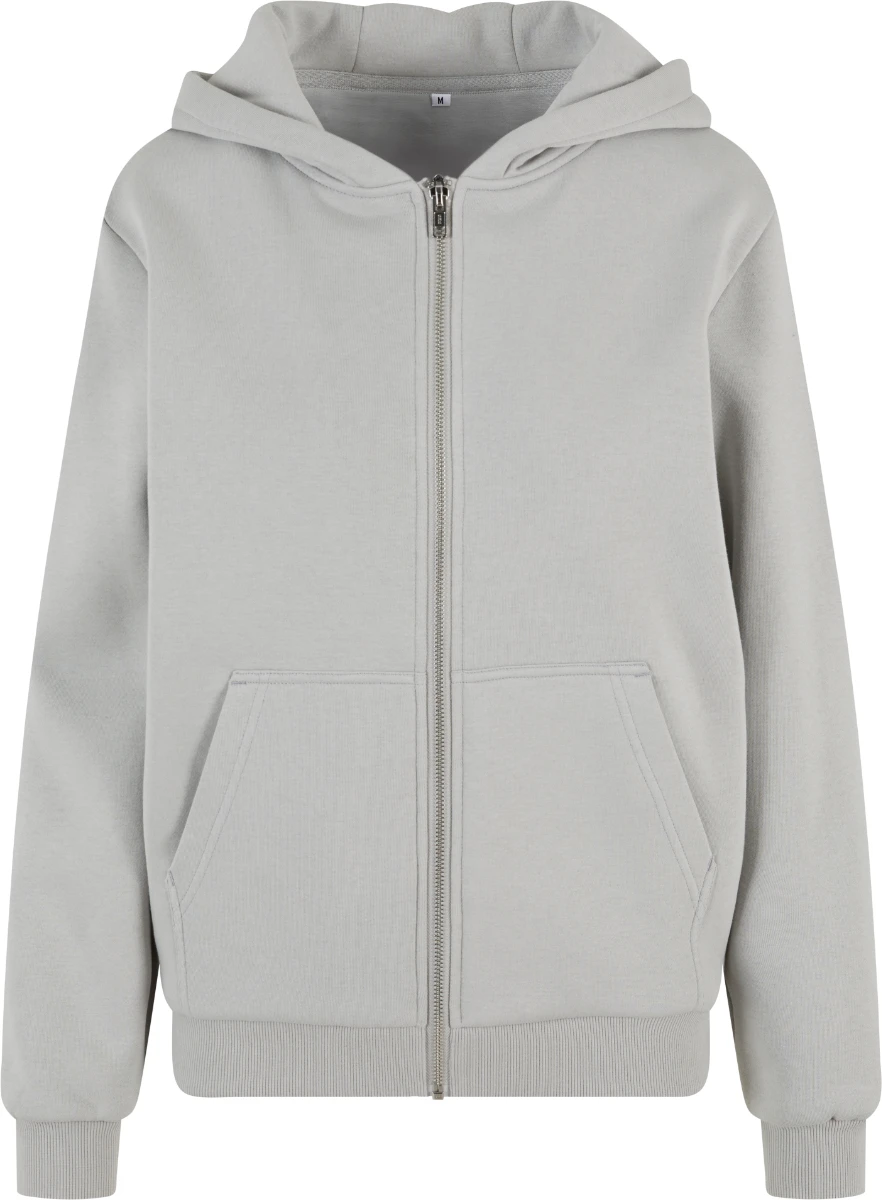 Build Your Brand Ladies Fluffy Zip Hoody
