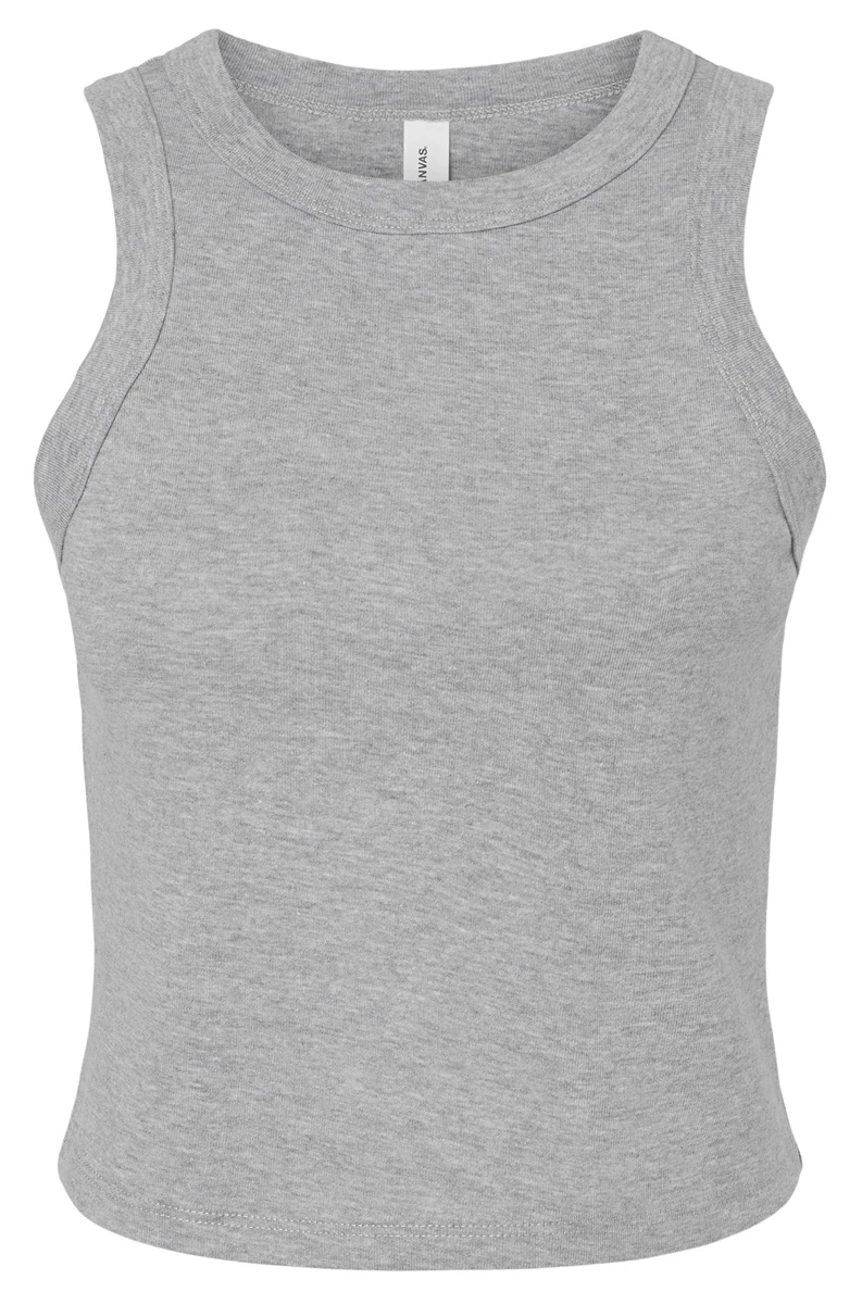 Bella Womens Micro Rib Racer Tank