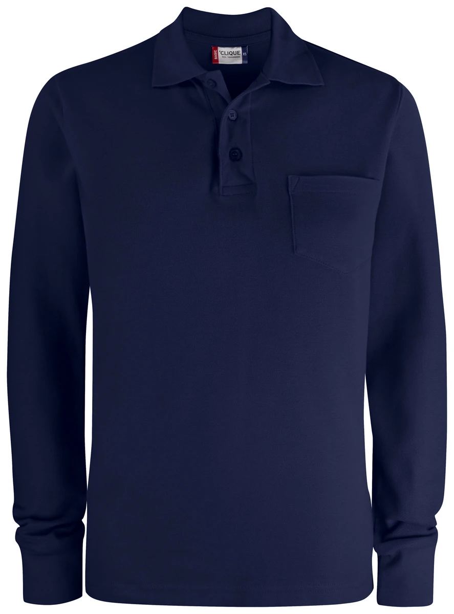 Clique Basic Polo Pocket Longsleeve