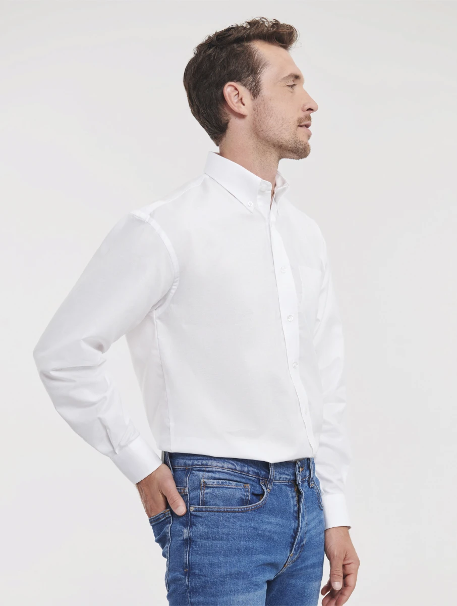 Russell Mens Longsleeve Classic Oxford Shirt