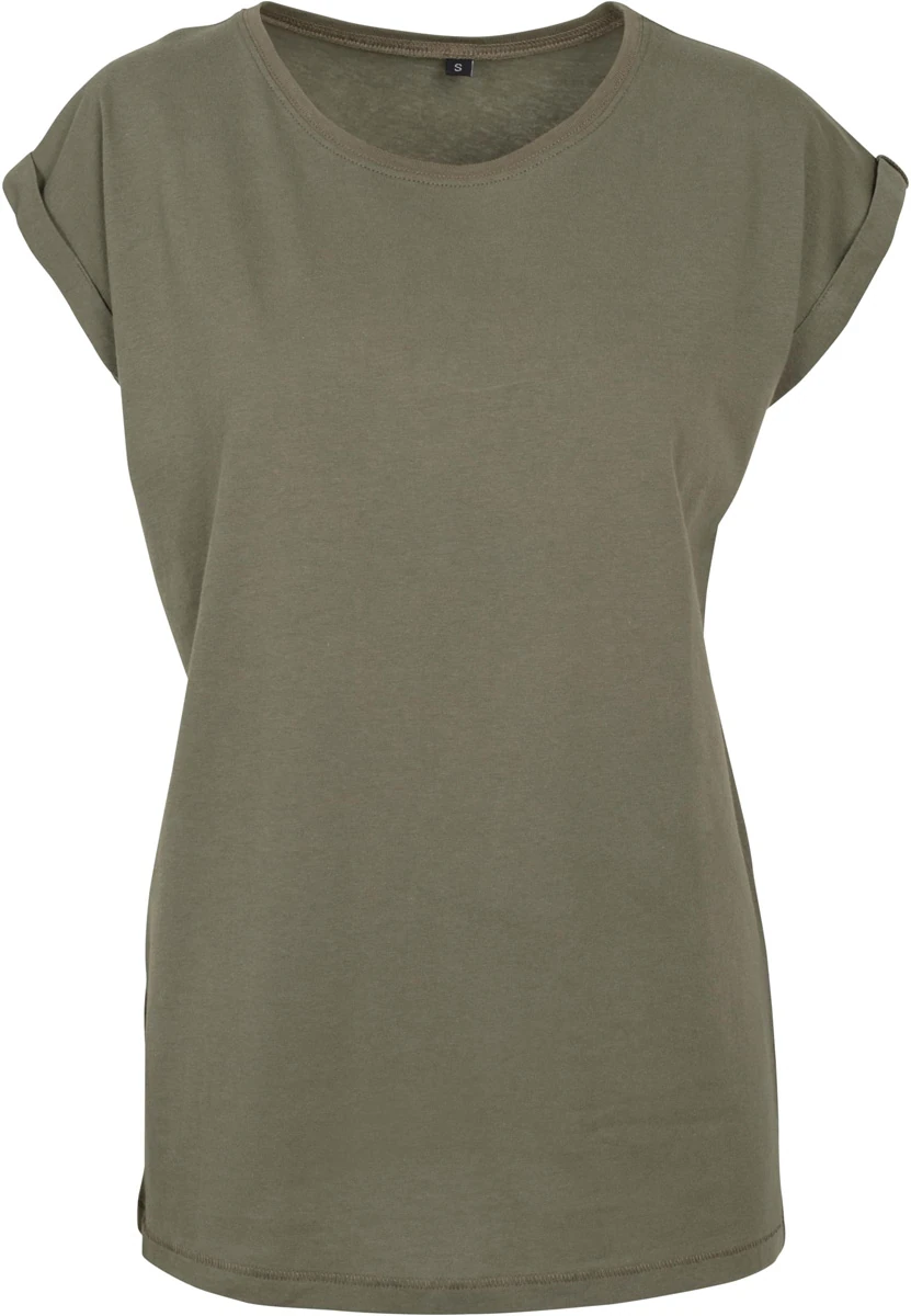 Build Your Brand Ladies Extended Shoulder Tee