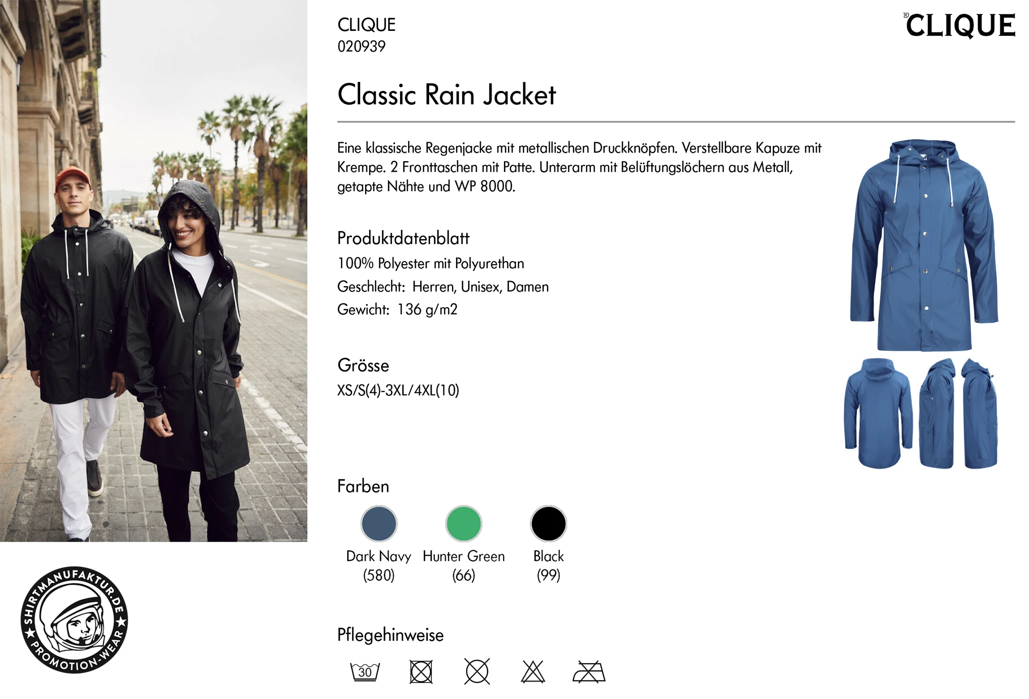 Clique Classic Rain Jacket
