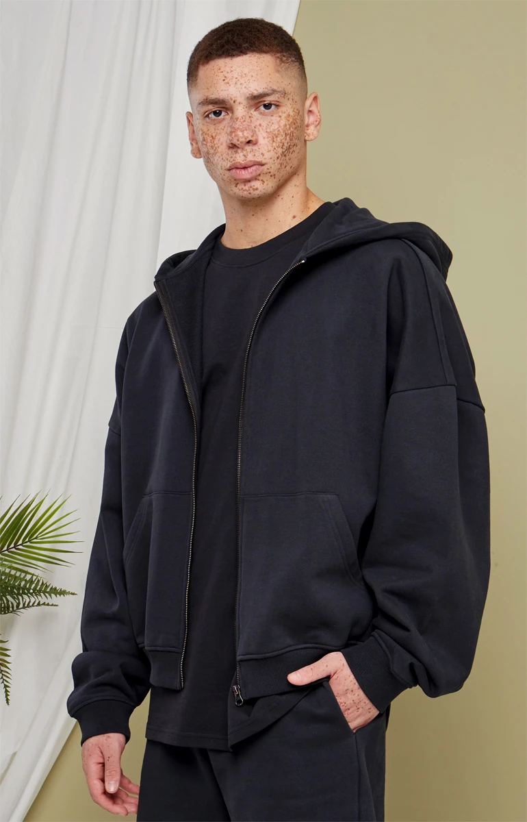 Build Your Brand 90's Zip Hoodie