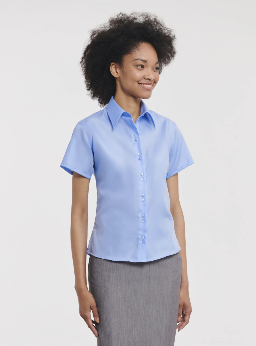 Russell Ladies Short Sleeve Ulitmate Non-Iron Blouse