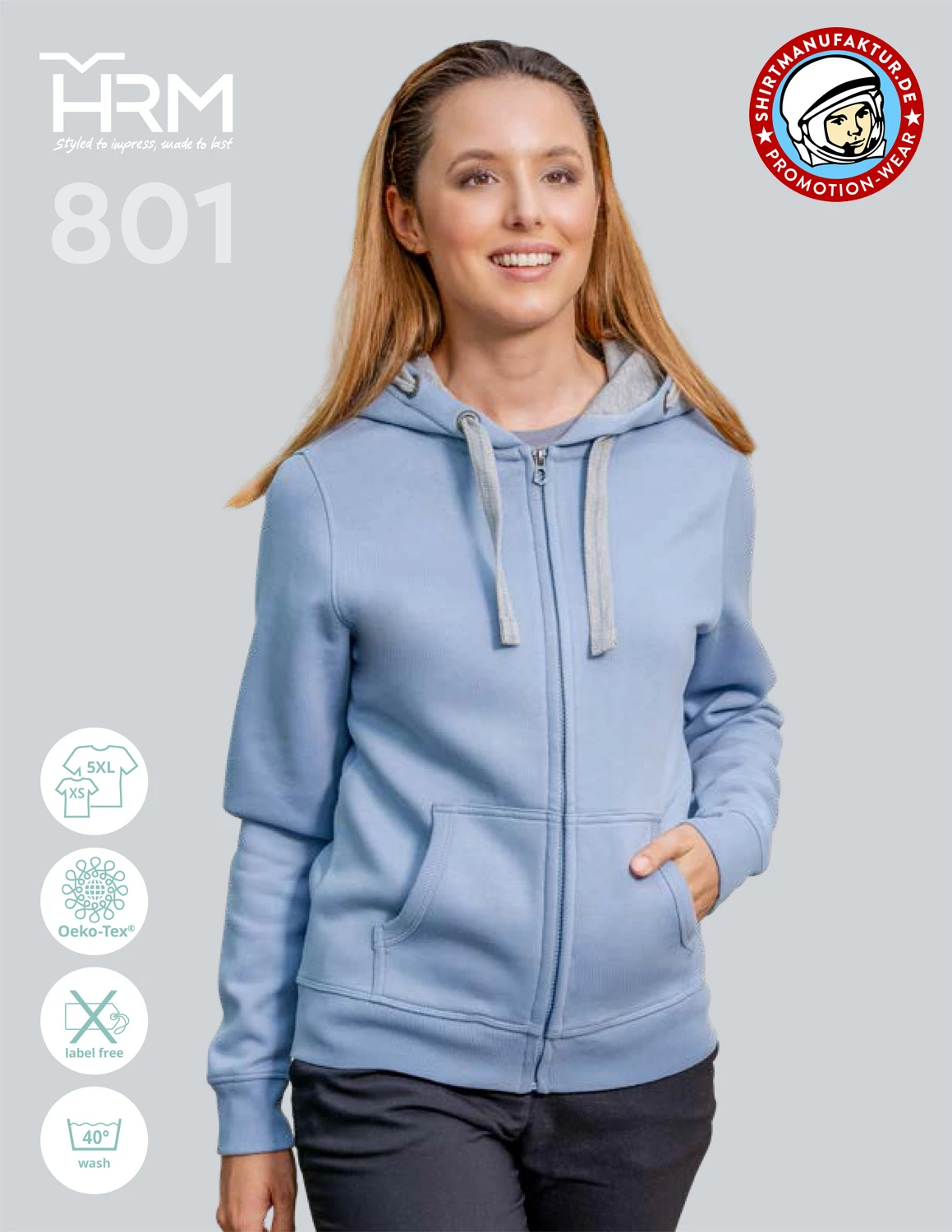 HRM Womens Hooded Jacket