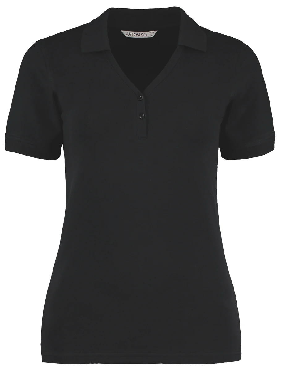 Kustom Kit Womens Comfortec V-Neck Polo