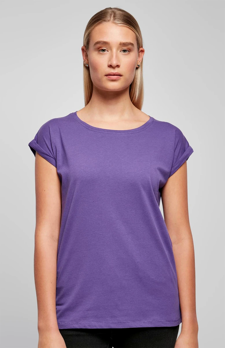 Build Your Brand Ladies Extended Shoulder Tee