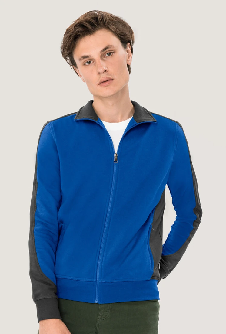 Hakro Sweatjacke Contrast Mikralinar 
