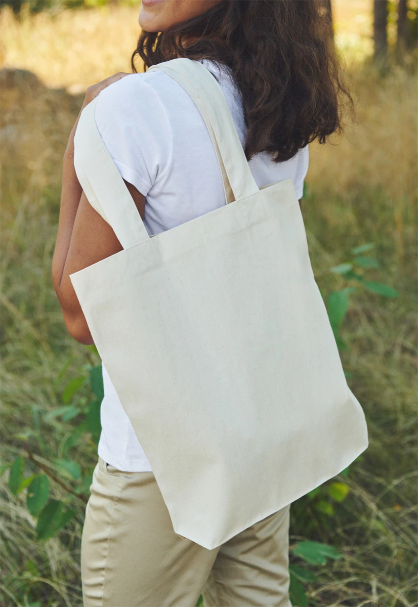 Neutral Tiger Cotton Twill Bag
