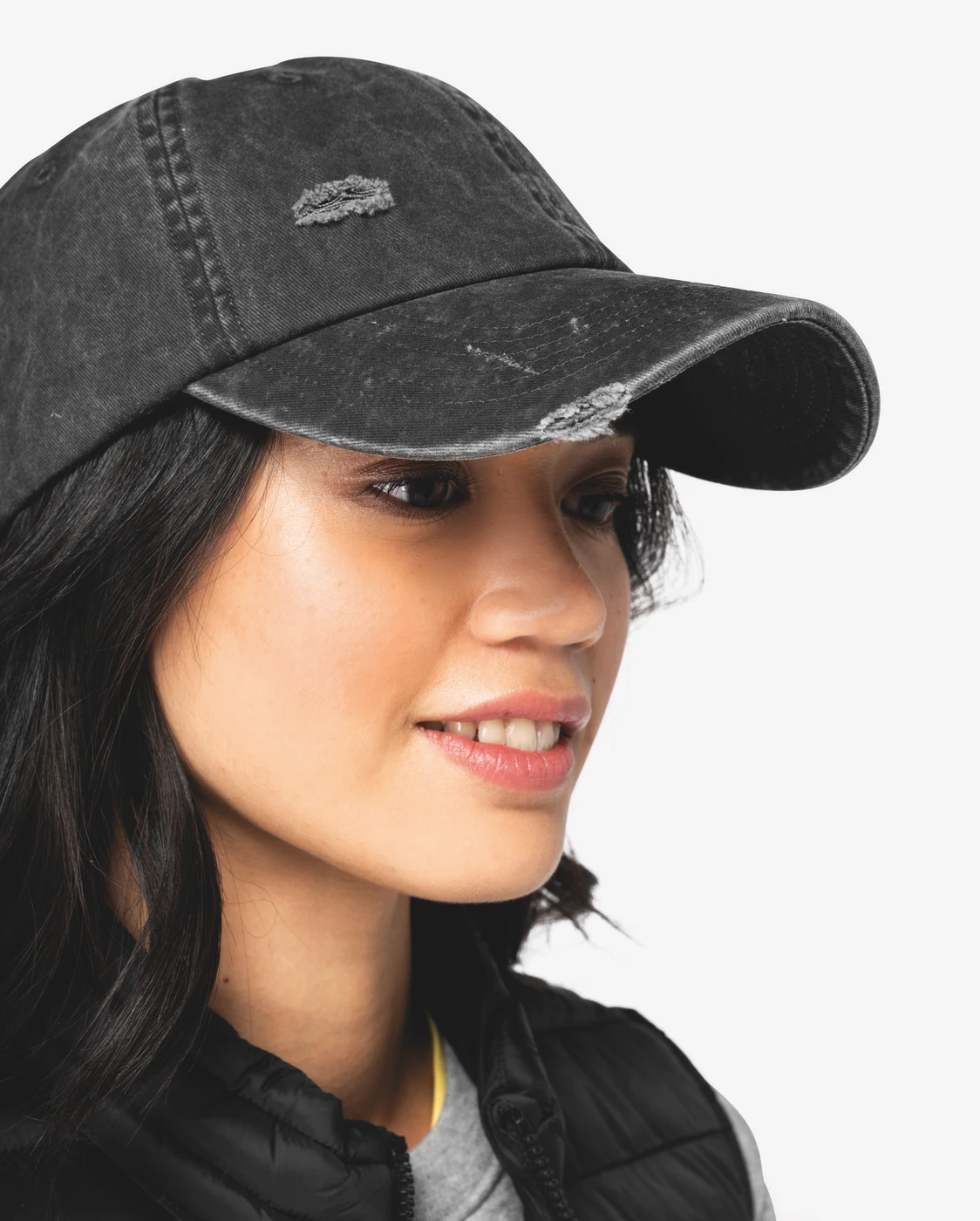 Native Spirit Organic 6-Panel Cap Torn Look