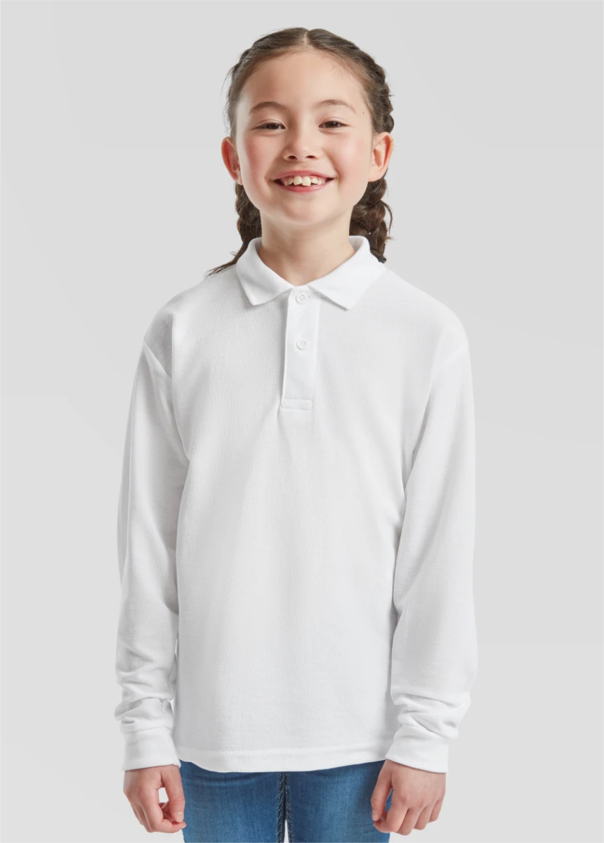 Fruit of the Loom Kids Longsleeve 65/35 Polo