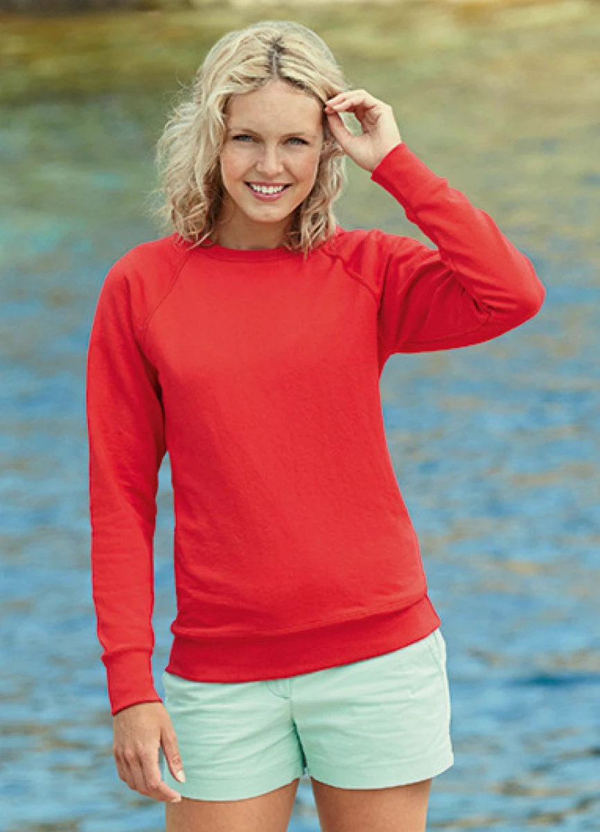 Fruit of the Loom Ladies Lightweight Raglan Sweat