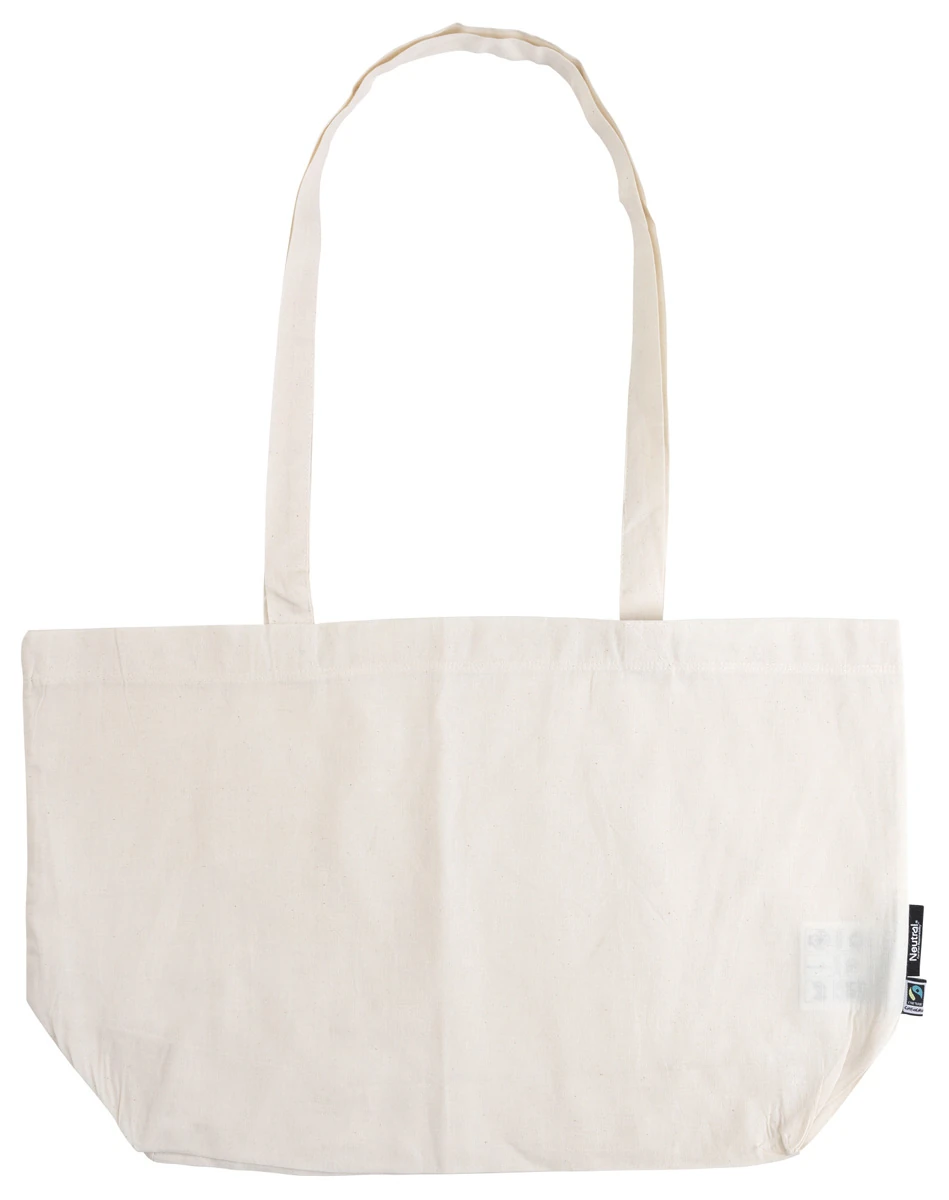 Neutral Shopping Bag With Gusset