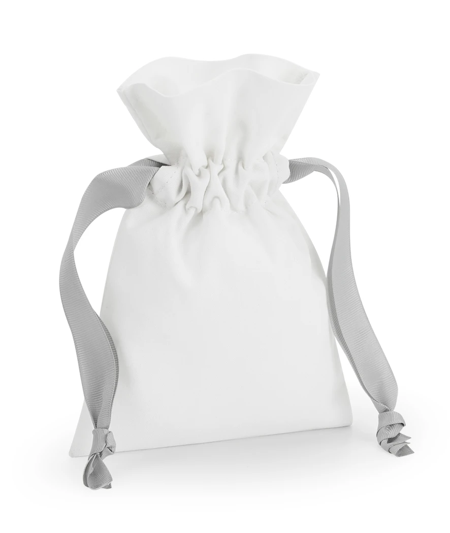 Westford Mill Cotton Gift Bag With Ribbon Drawstring