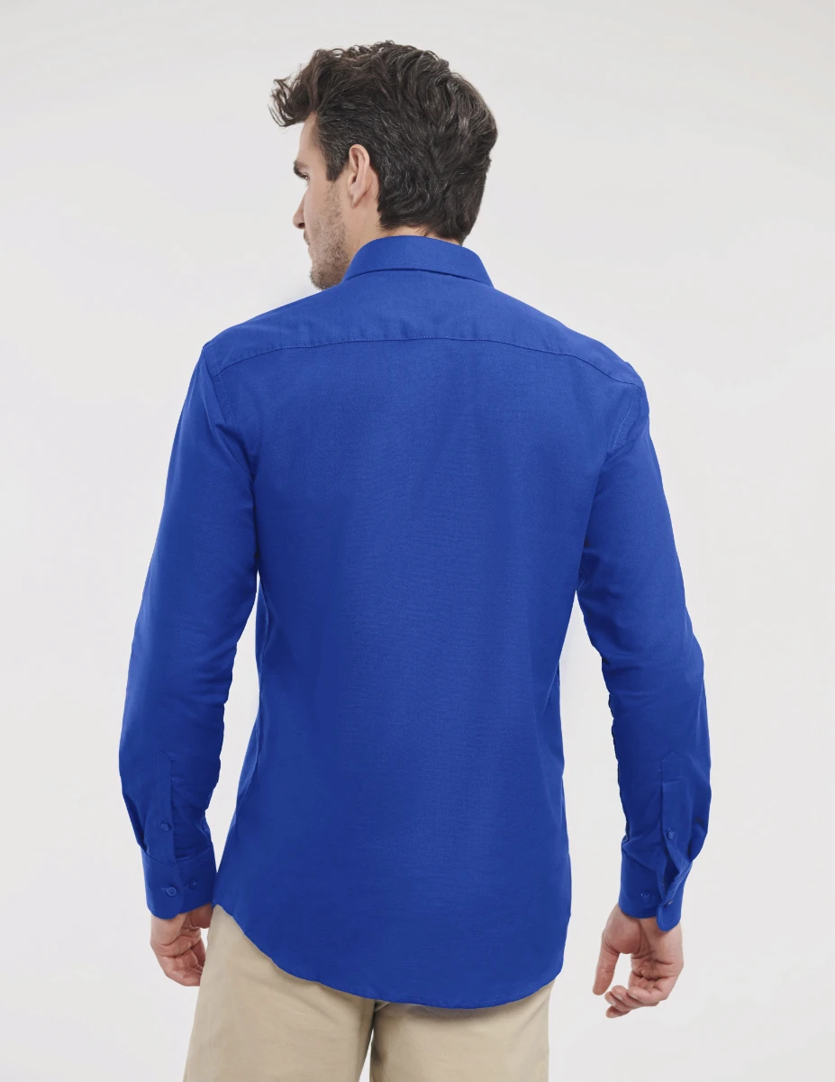Russell Mens Longsleeve Tailored Oxford Shirt