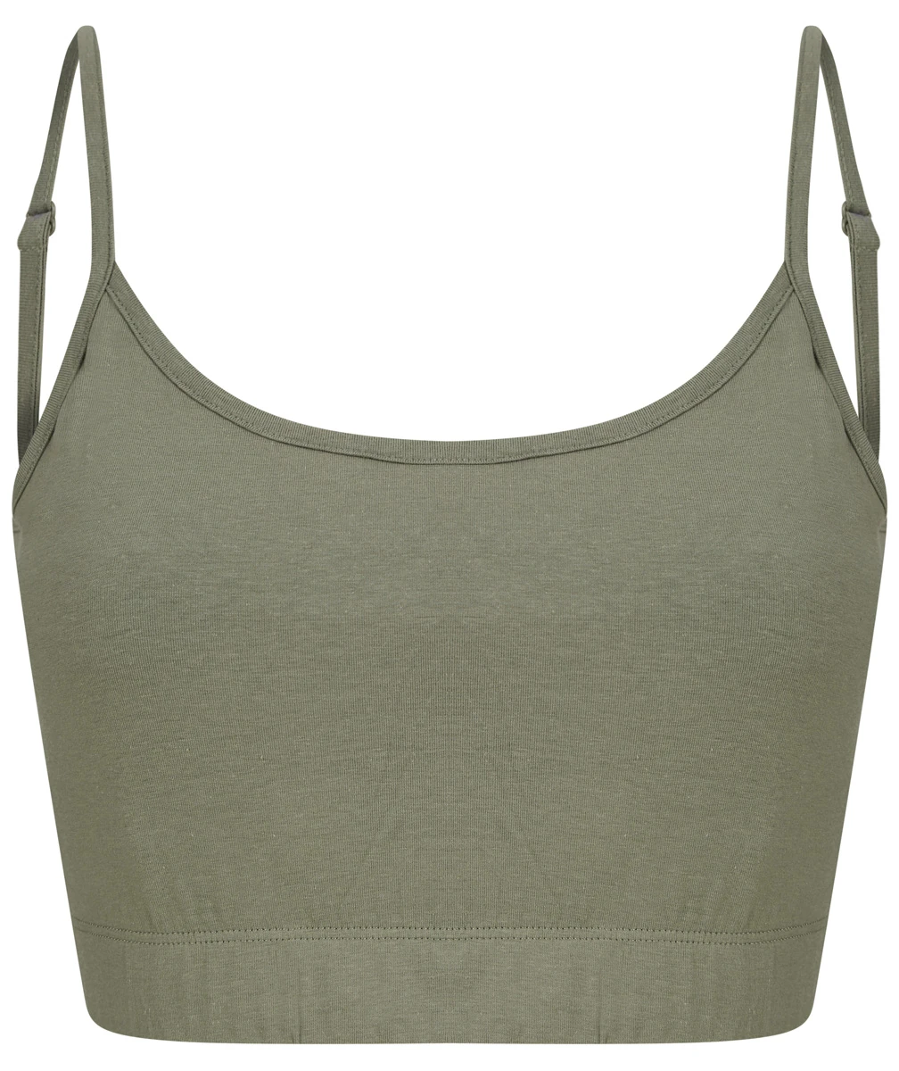 SkinniFit Womens Sustainable Fashion Cropped Cami Top
