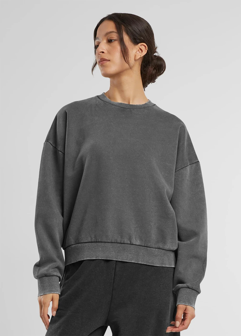 Build Your Brand Ladies Vintage Heavy Crewneck