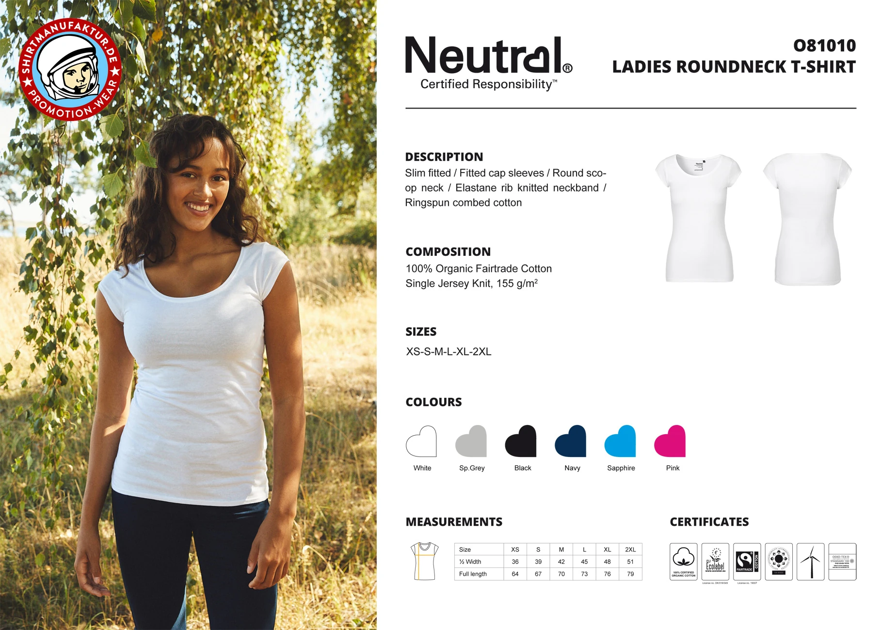 Neutral Ladies Roundneck T-Shirt