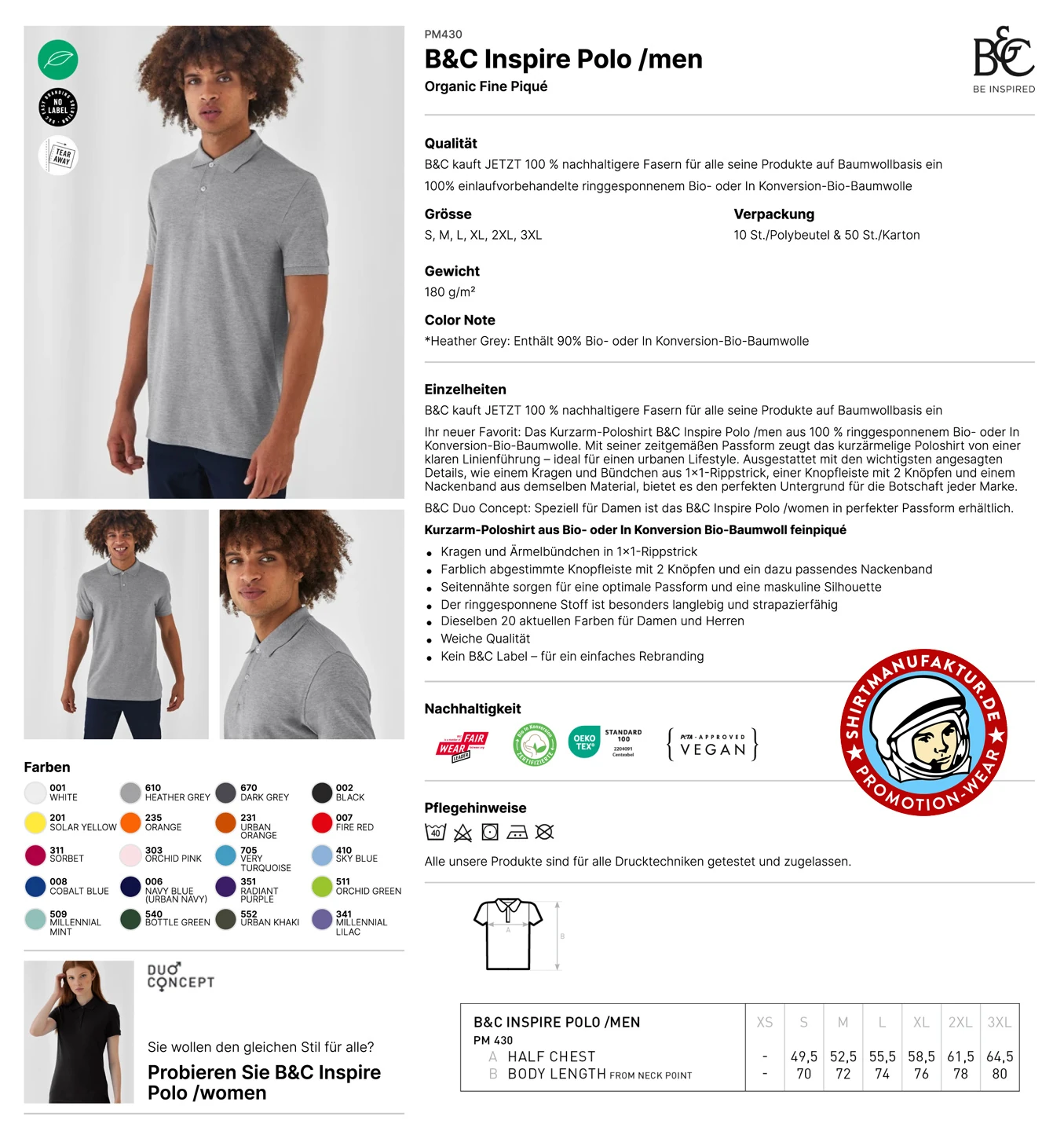 B&C Inspire Polo