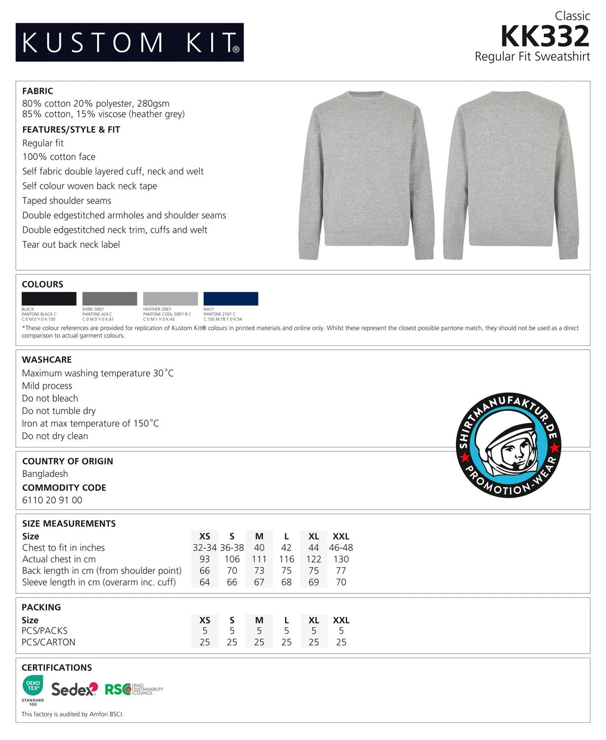 Kustom Kit Regular Fit Sweatshirt