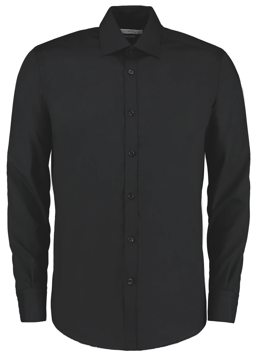 Kustom Kit Slim Fit Business Shirt Longsleeve
