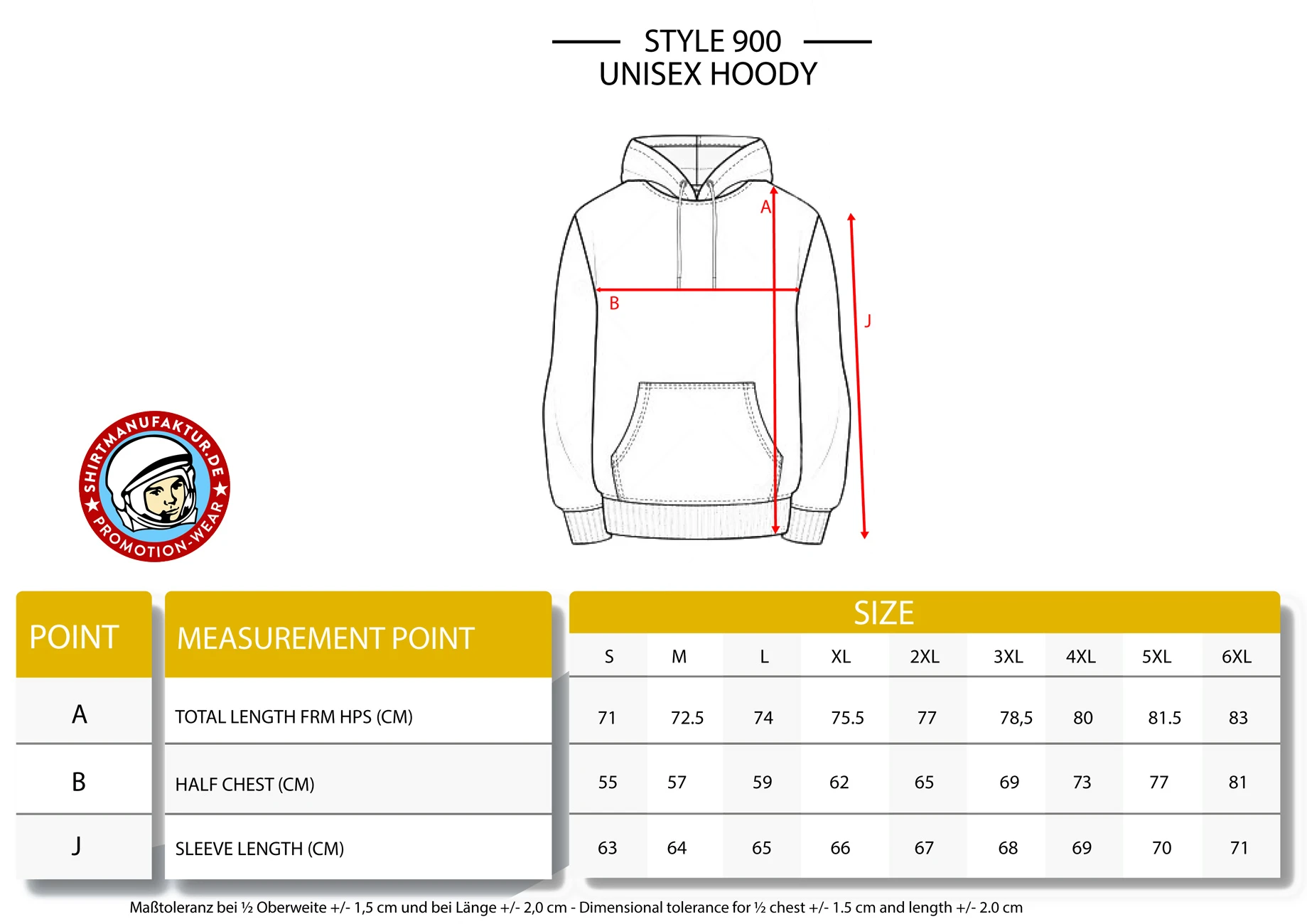 HRM Unisex Sweat Hoody