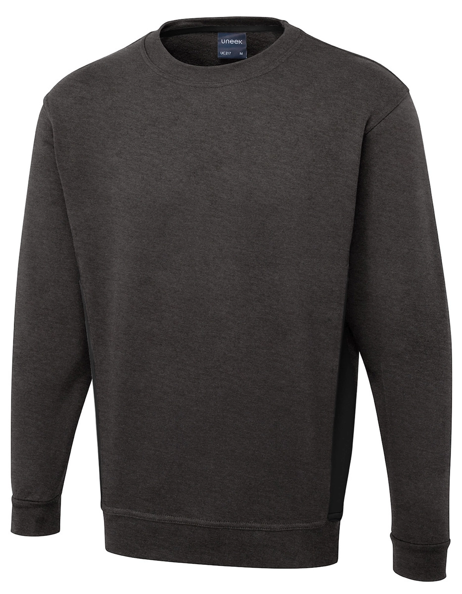 Uneek Two Tone Crew Neck Sweatshirt