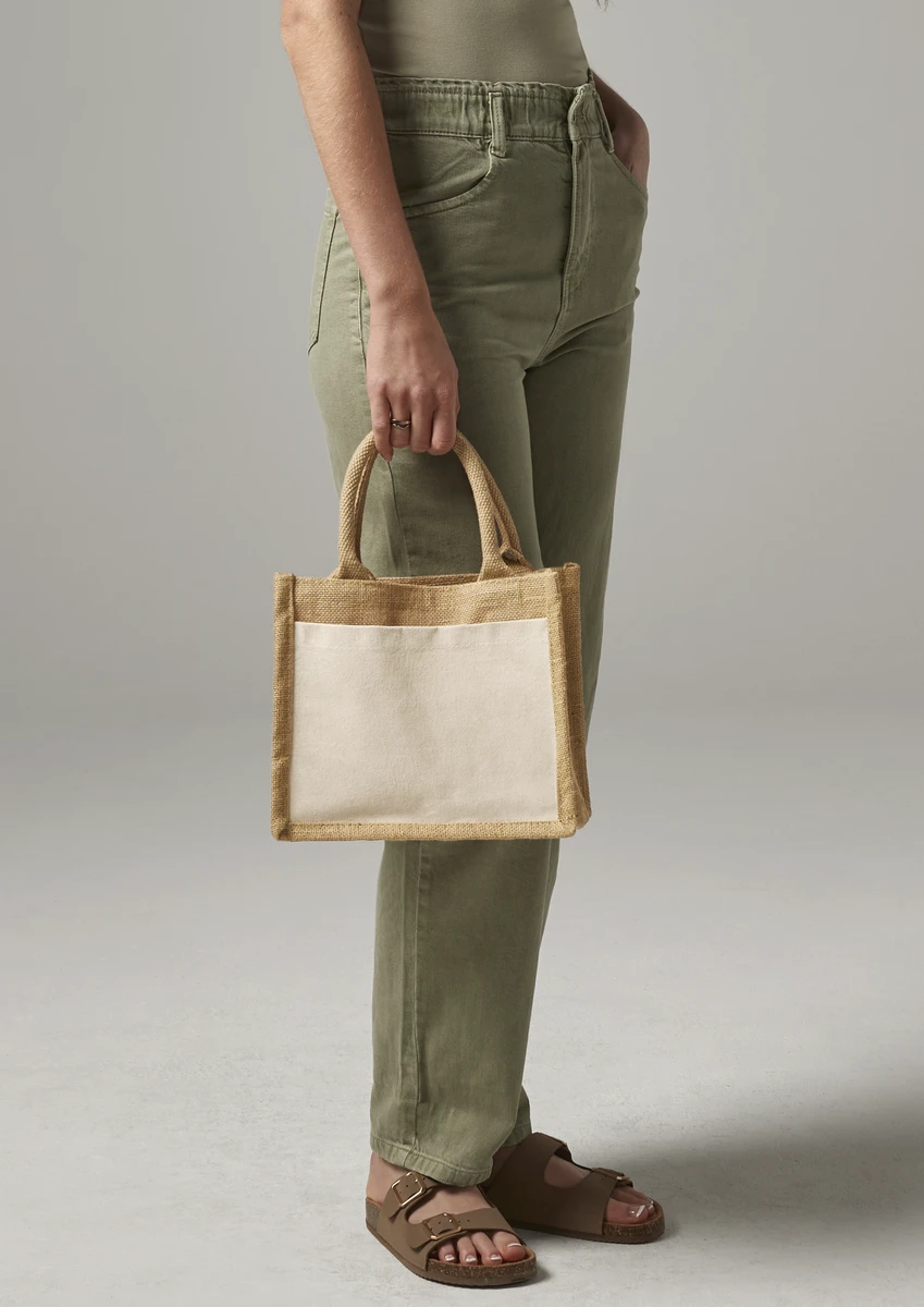 Westford Mill Cotton Pocket Jute Gift Bag