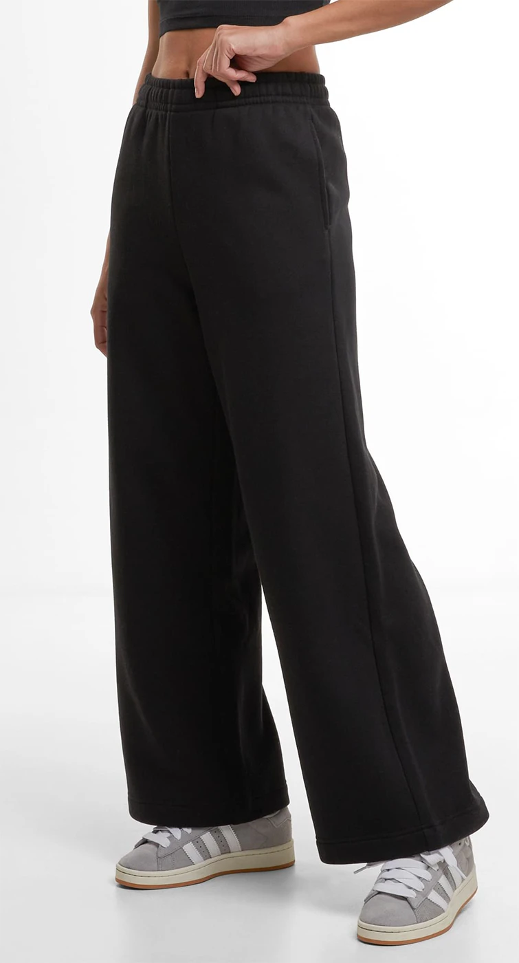 Build Your Brand Ladies Wideleg Sweatpants