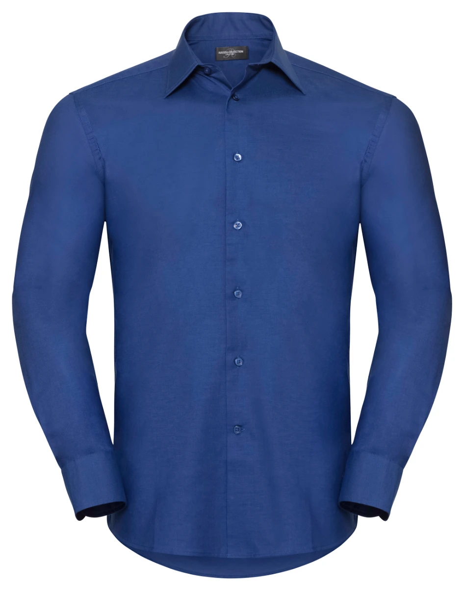 Russell Mens Longsleeve Tailored Oxford Shirt