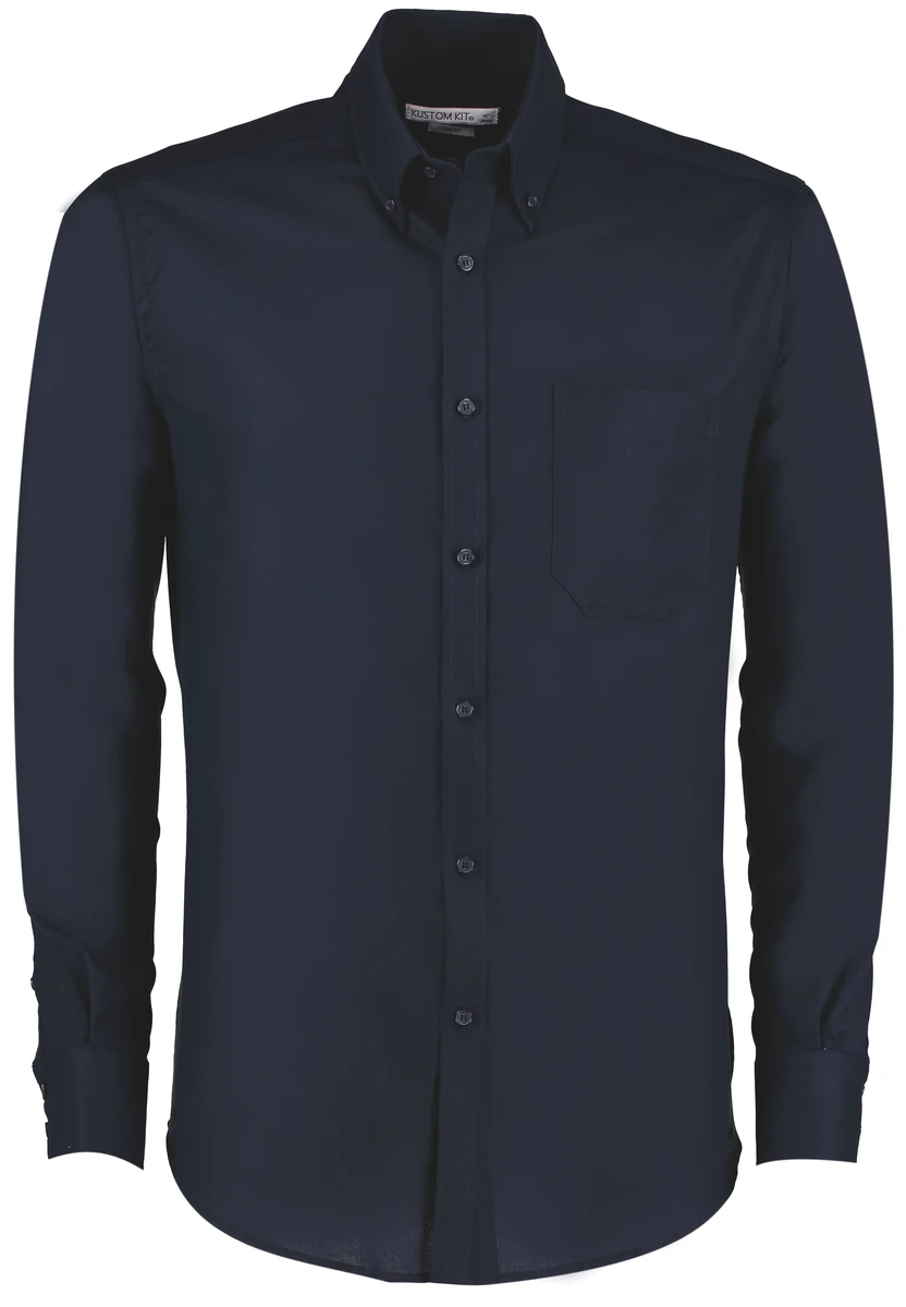 Kustom Kit Slim Fit Workwear Oxford Shirt Longsleeve