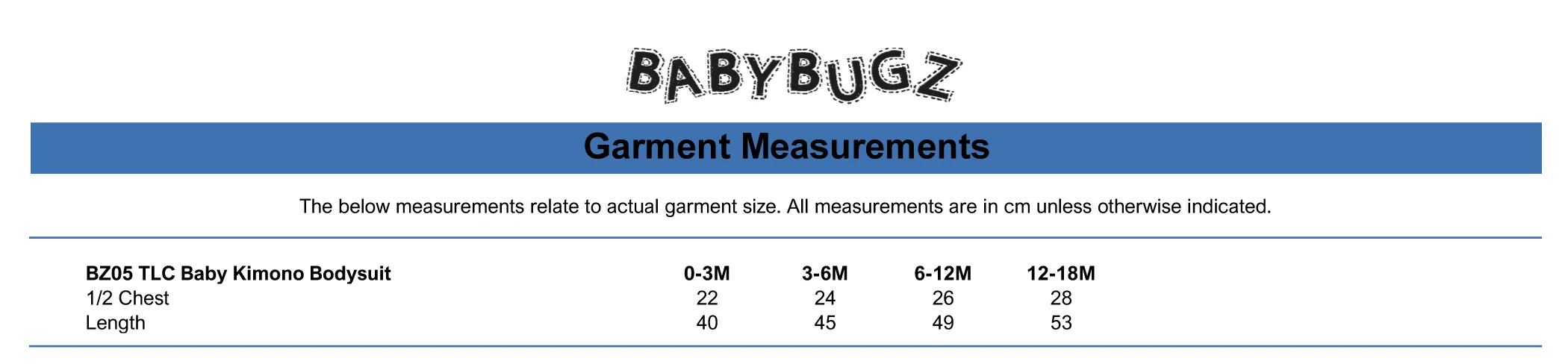 Babybugz Baby Kimono Bodysuit