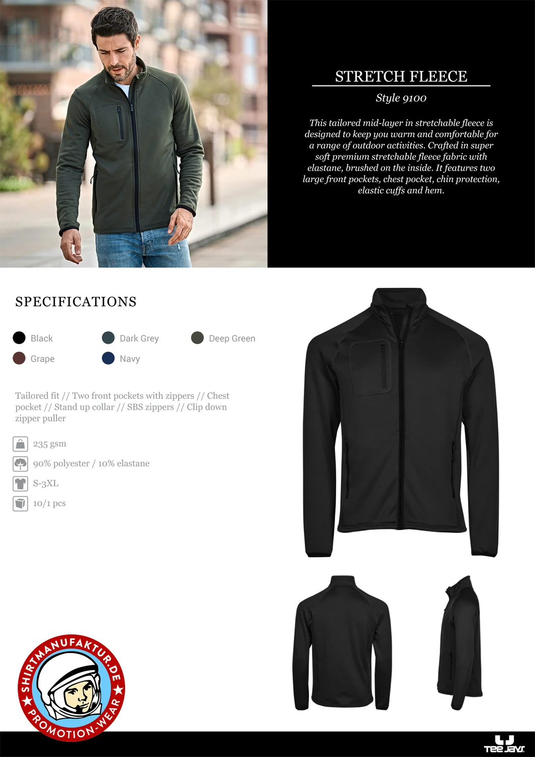 Tee Jays Stretch Fleece Jacket