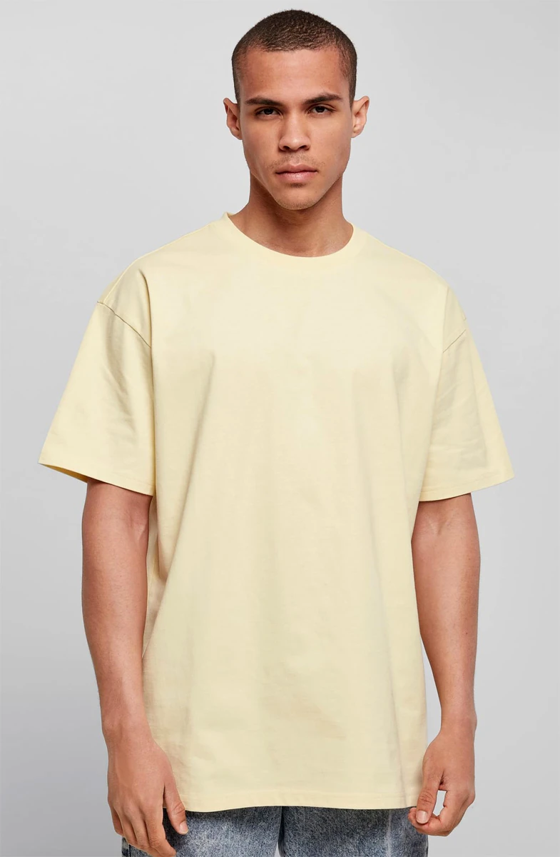 Build Your Brand, Heavy Oversize Tee BY102, soft yellow