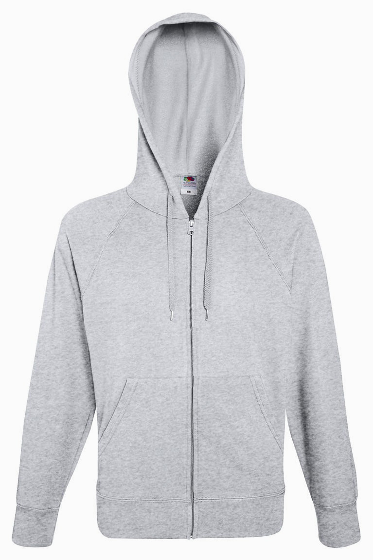 Fruit of the Loom Lightweight Hooded Sweat Jacket