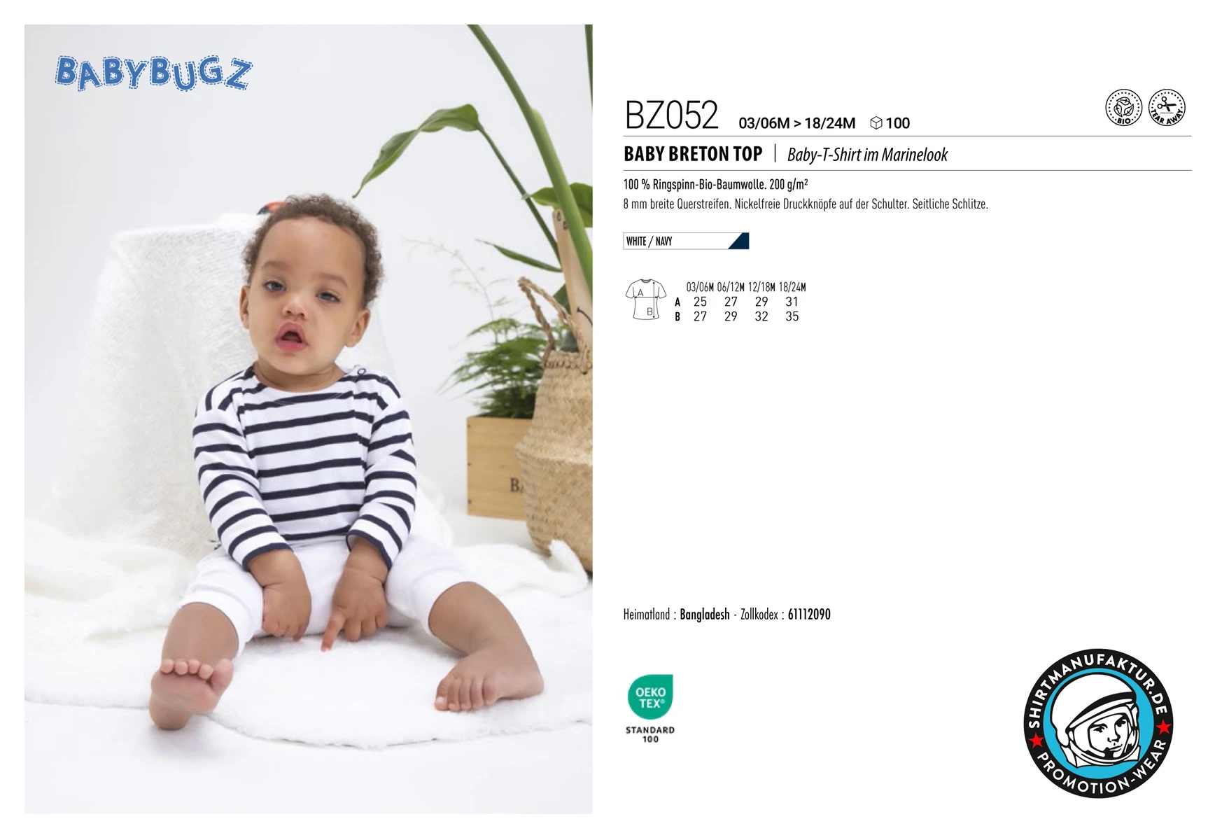 Babybugz Baby Breton Top