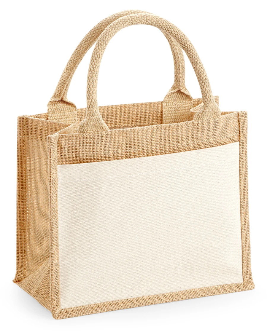 Westford Mill Cotton Pocket Jute Gift Bag