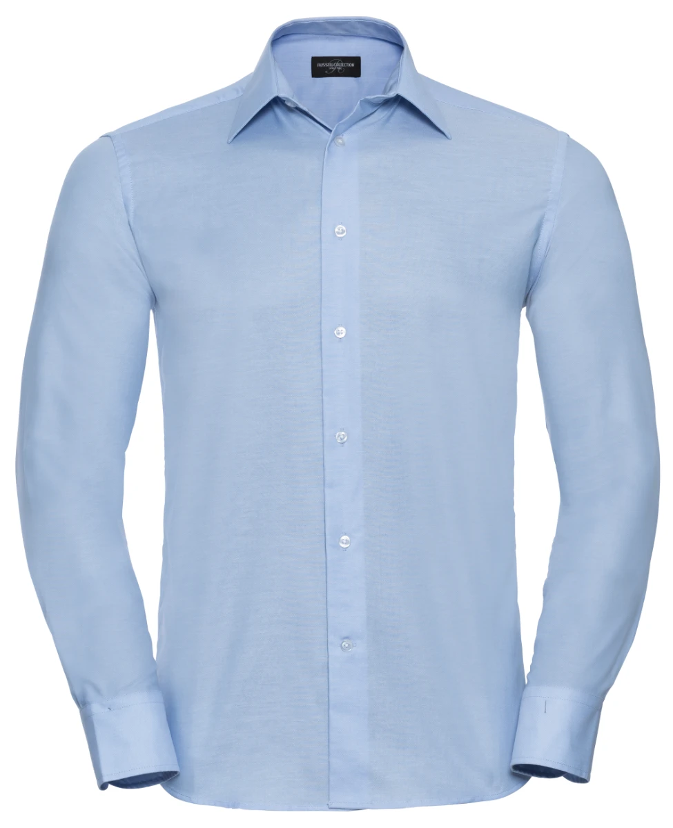 Russell Mens Longsleeve Tailored Oxford Shirt