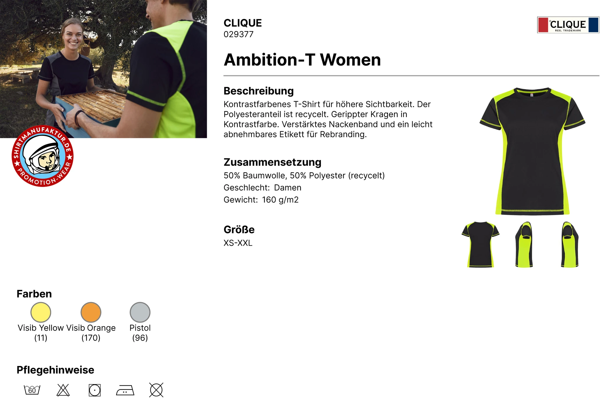 Clique Womens Ambition-T 