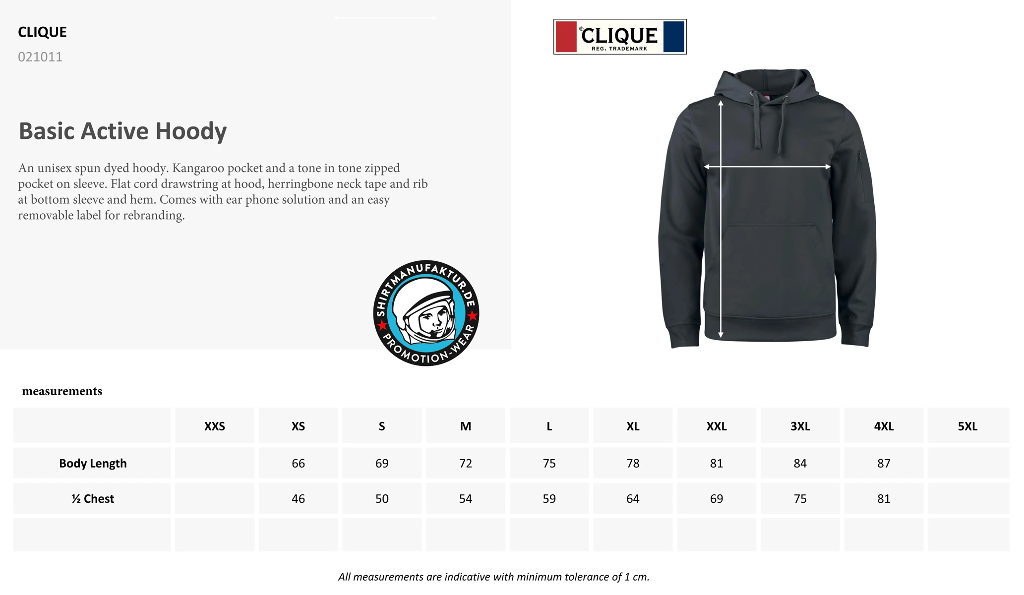 Clique Basic Active Hoody