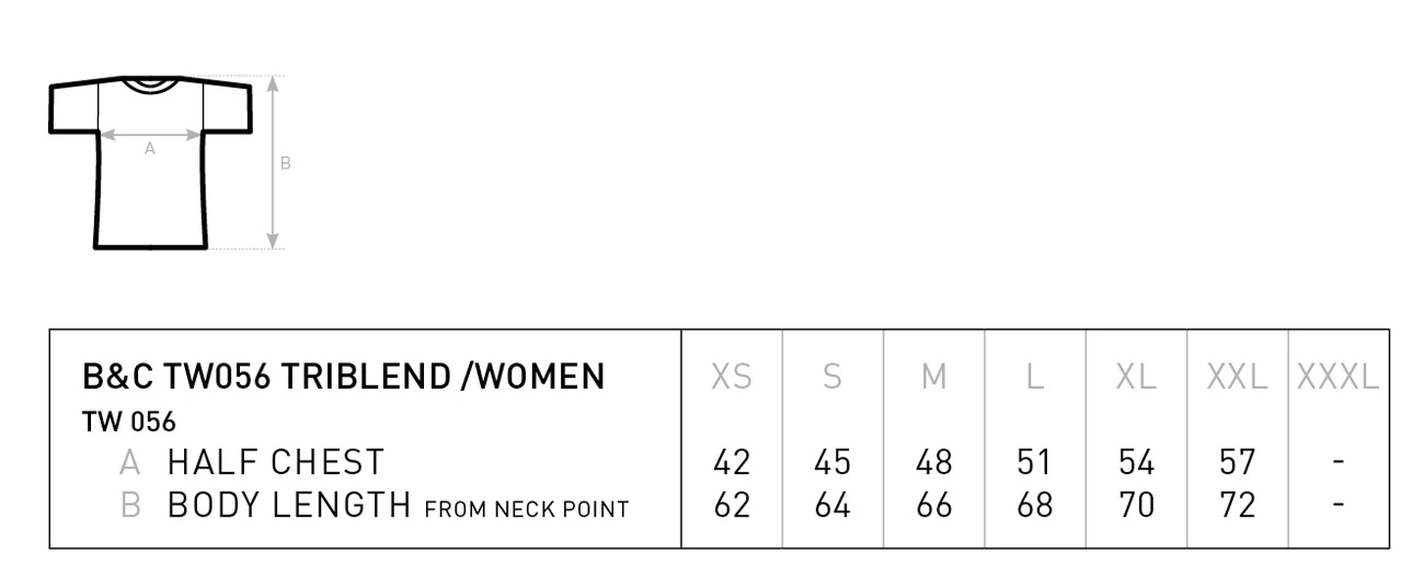 B&C Womens Triblend T-Shirt 