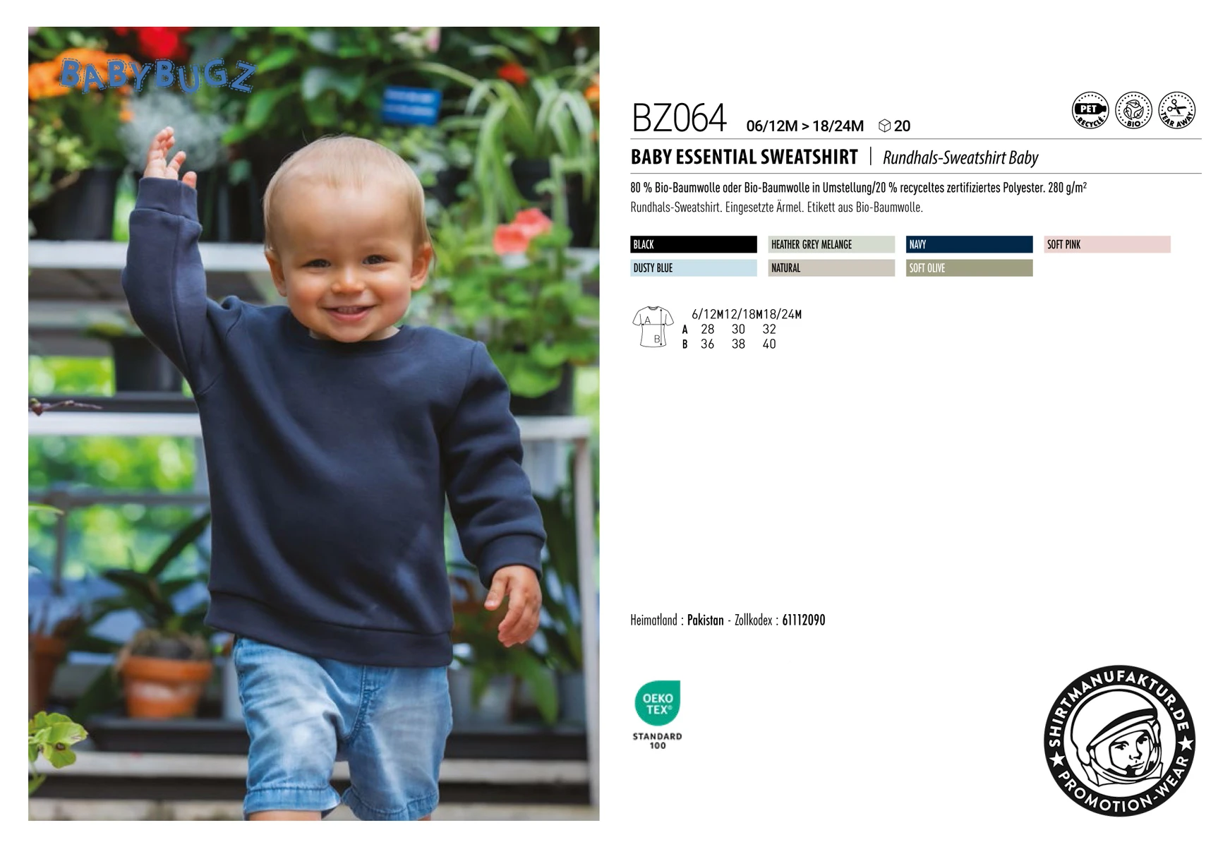 Babybugz Baby Essential Sweatshirt