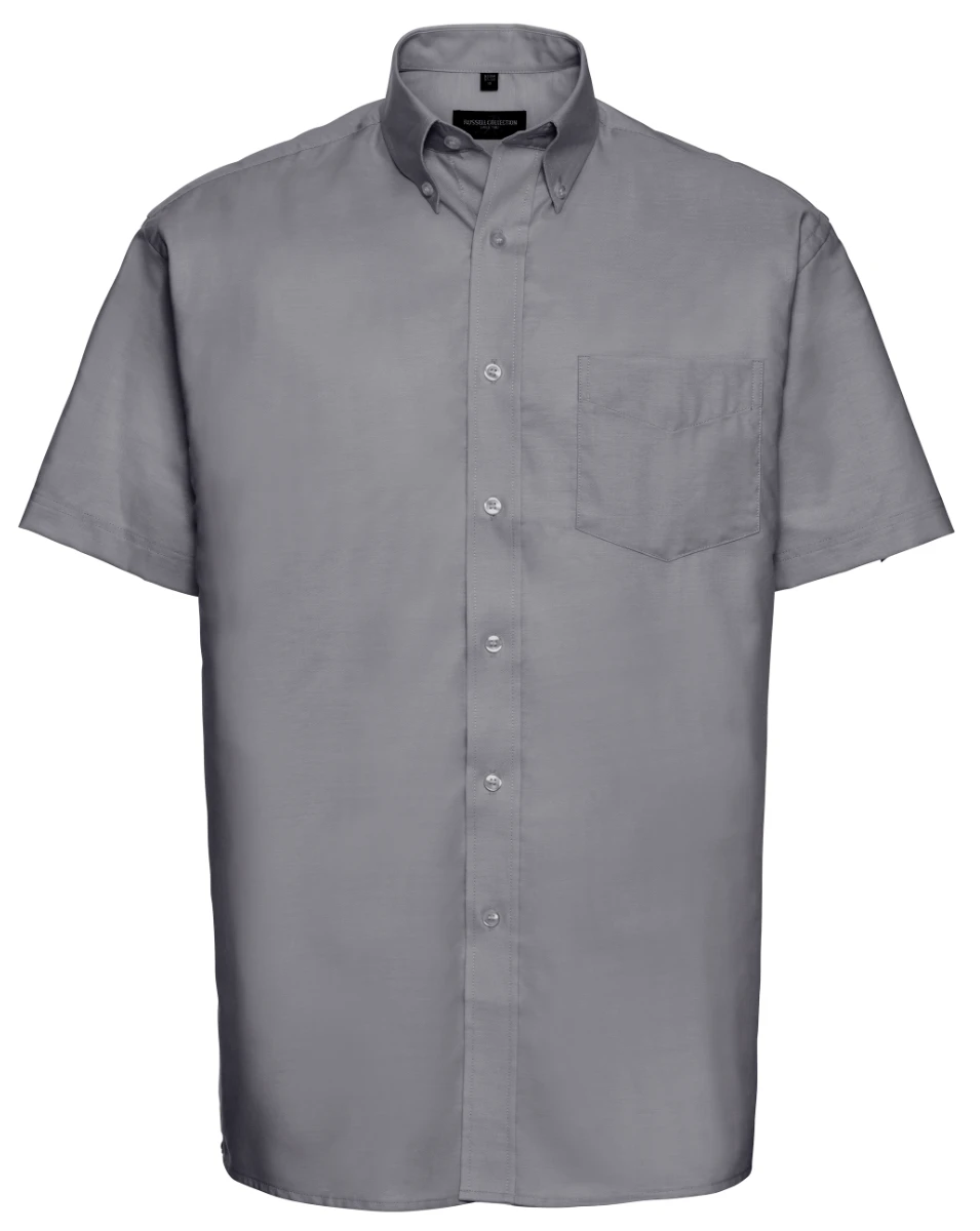 Russell Mens Short Sleeve Oxford Shirt