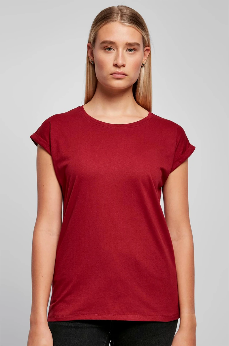 Build Your Brand Ladies Extended Shoulder Tee