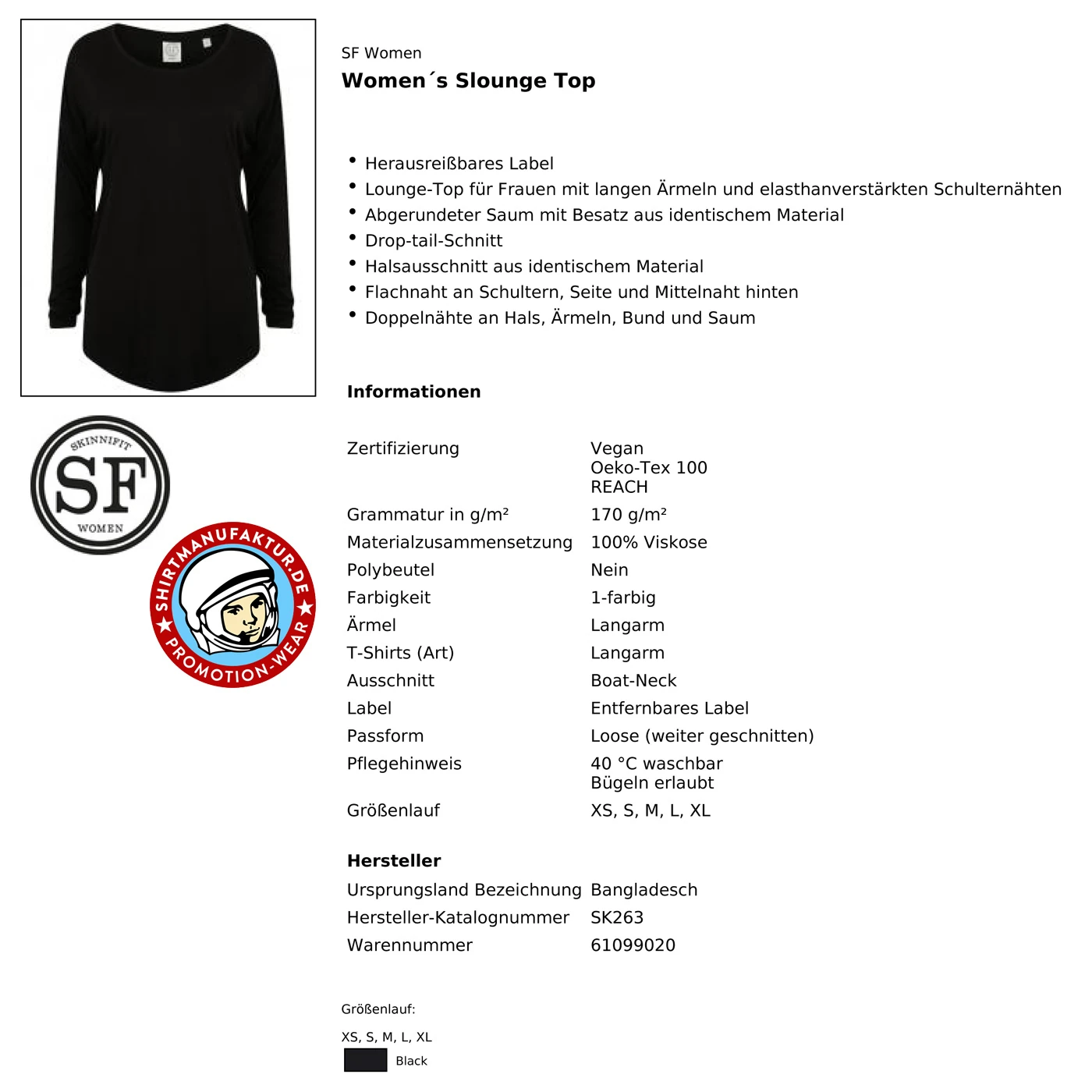 SkinniFit Womens Slounge Top