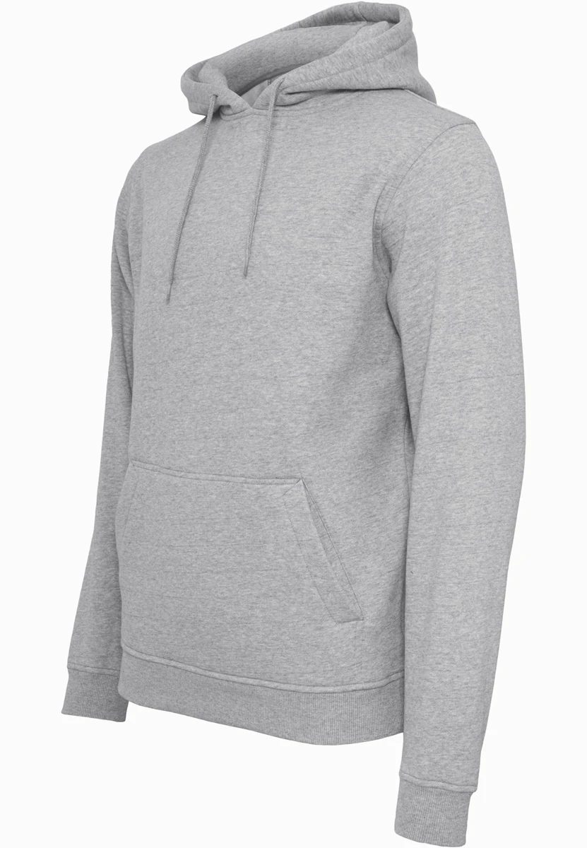Build Your Brand Heavy Hoody, BY011 heather grey