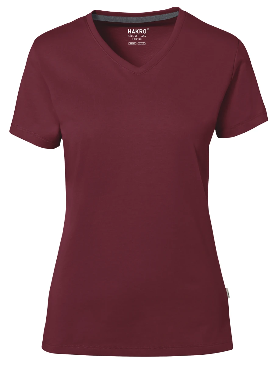 Hakro Ladies Cotton Tec V-Shirt